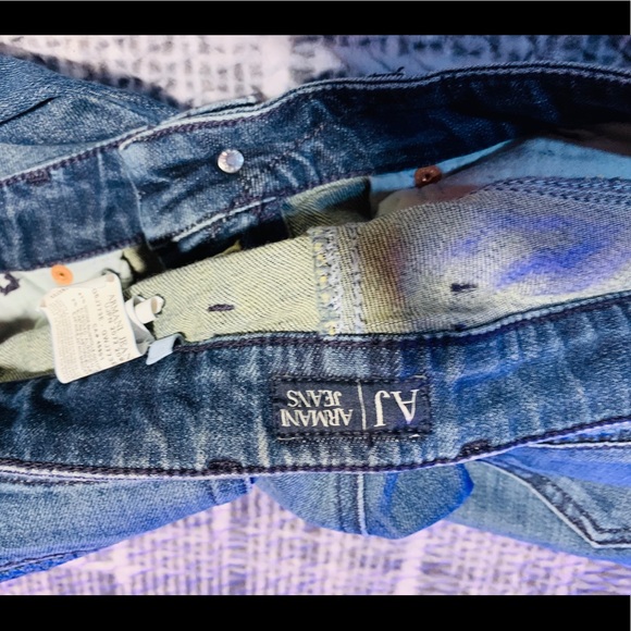 💲💰SALE 💲Armani Jeans blue denim Capris size 30 - Picture 8 of 10